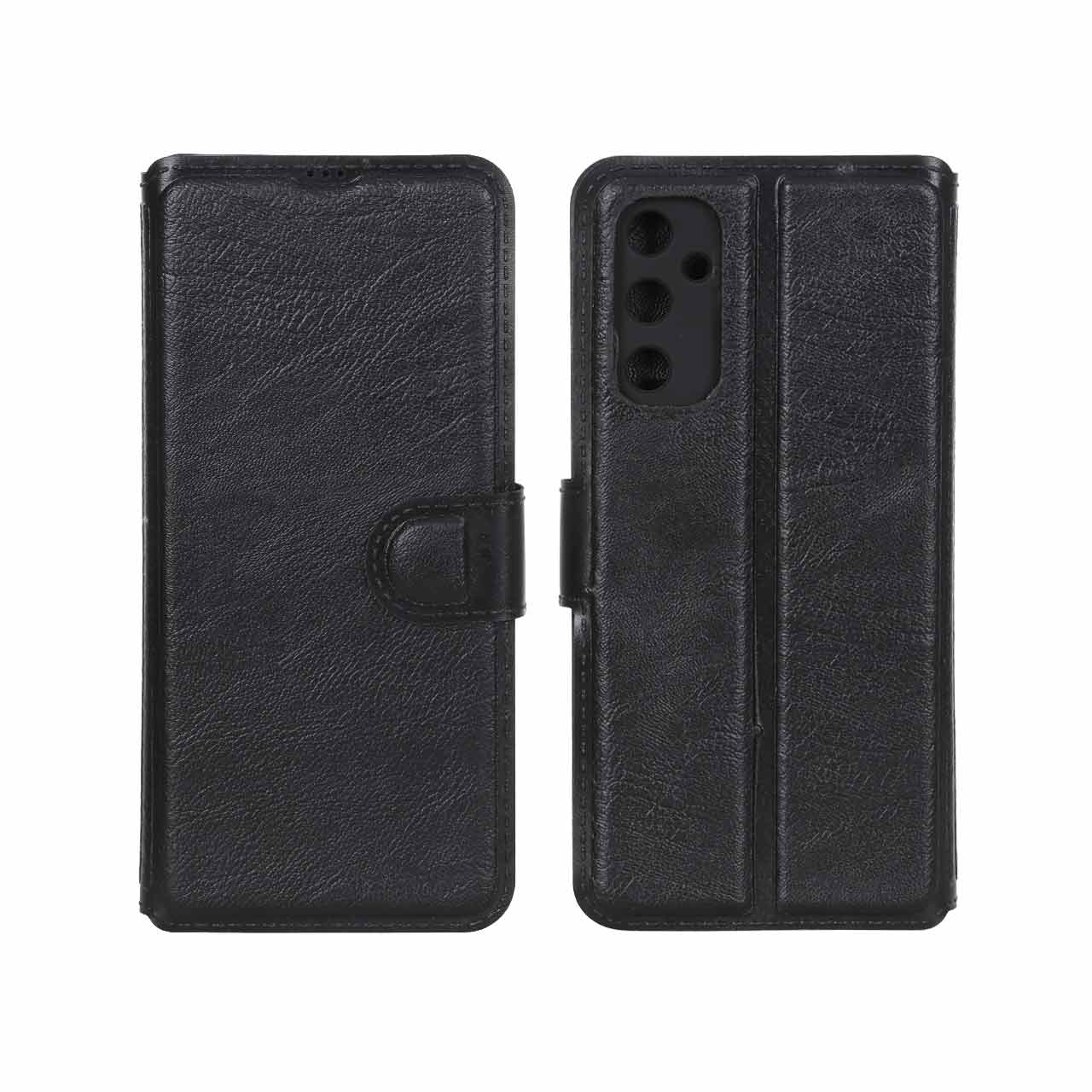 1126828 کیف موبایل چرمی مگنتی محافظ لنزدار Samsung Galaxy A05s / M14 4G / F14 4G - مشکی - تصویر 1