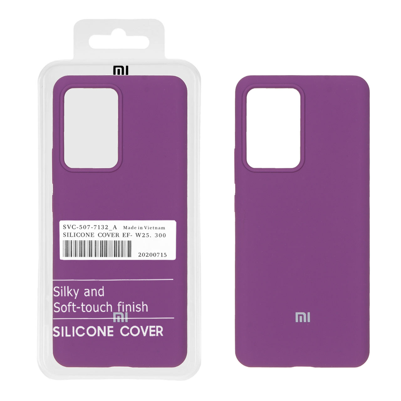 1335828 قاب سیلیکونی پاک کنی اورجینال درجه یک Xiaomi Mi 13 Lite - ارغوانی (پک دار) - تصویر 1
