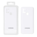 قاب سیلیکونی پاک کنی اورجینال Master Quality مدل Samsung Galaxy A21s - سفید (پک دار)