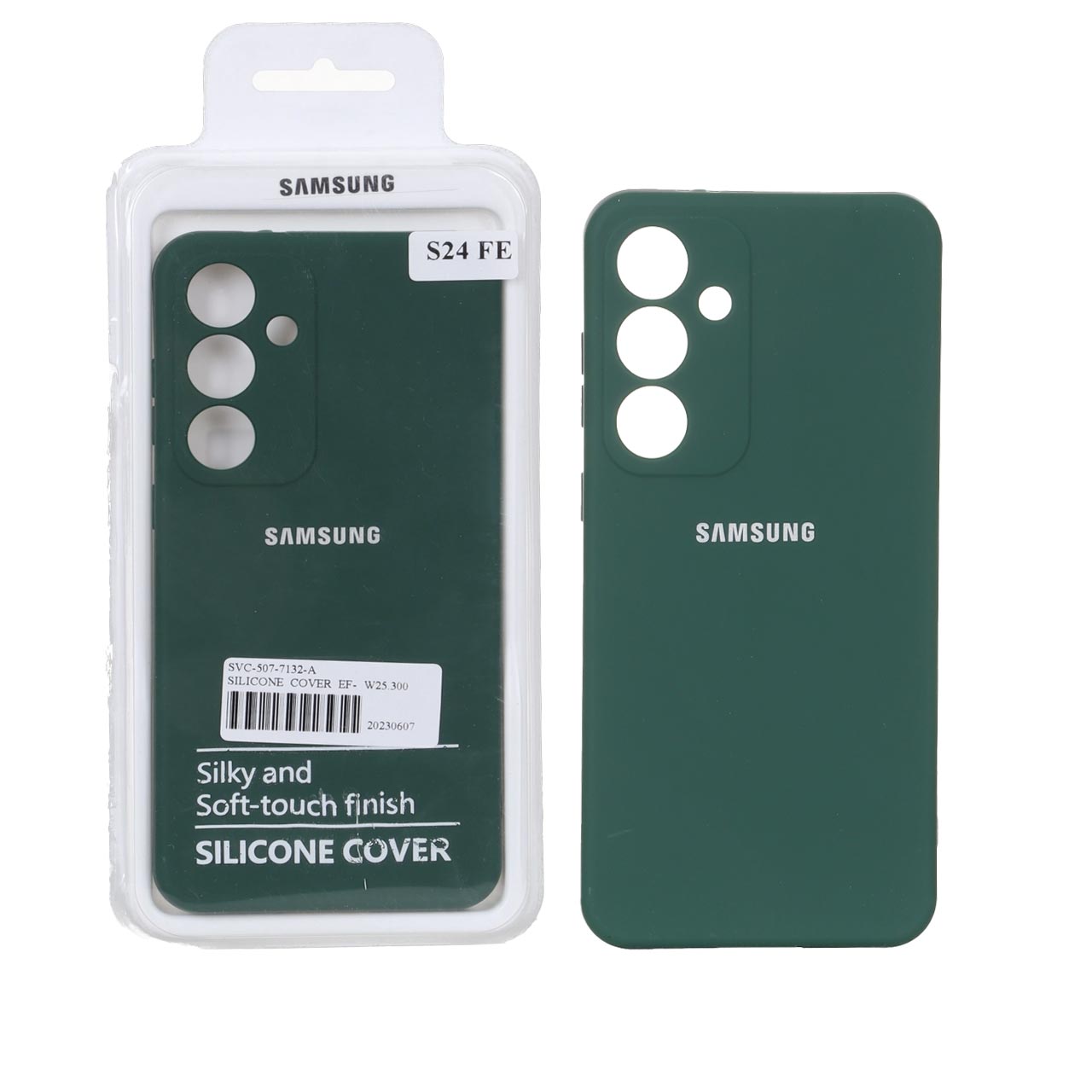 1627704 قاب نیو سیلیکون محافظ لنزدار RFF مدل Samsung Galaxy S24 FE - سبز (پک دار) - تصویر 1