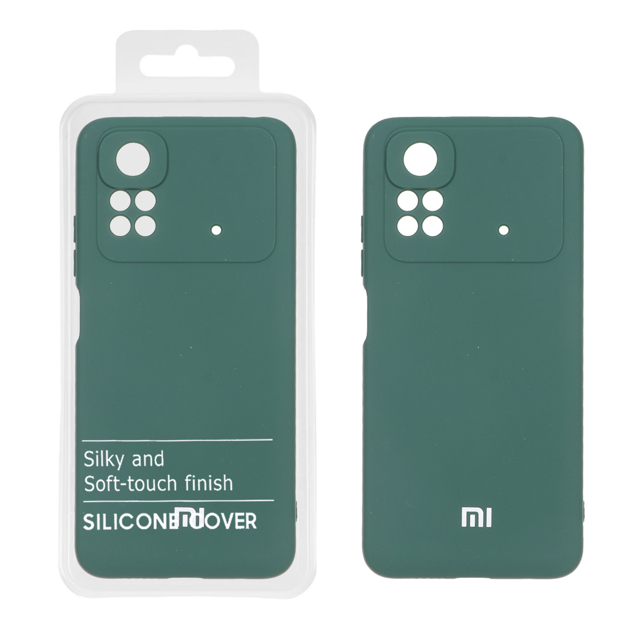 2903720 قاب نیو سیلیکون محافظ لنزدار RFF مدل Xiaomi Poco M4 Pro 4G - سبز (پک دار) - تصویر 1