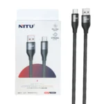 کابل شارژ فست Nitu Type-C مدل NC393 - مشکی (گارانتی 12 ماهه تعویض نیکان همراه)