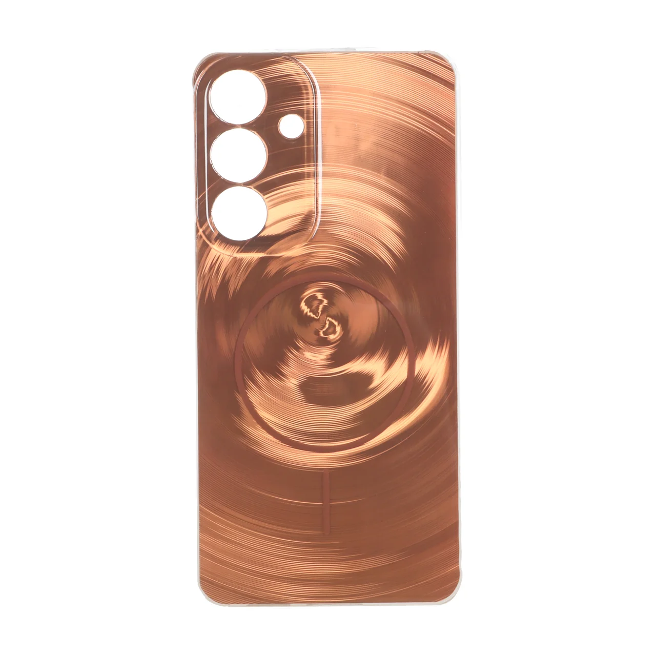 4584362 قاب لیزری Circle طرح مگ سیف محافظ لنزدار Samsung Galaxy S25 FE - مسی - تصویر 1
