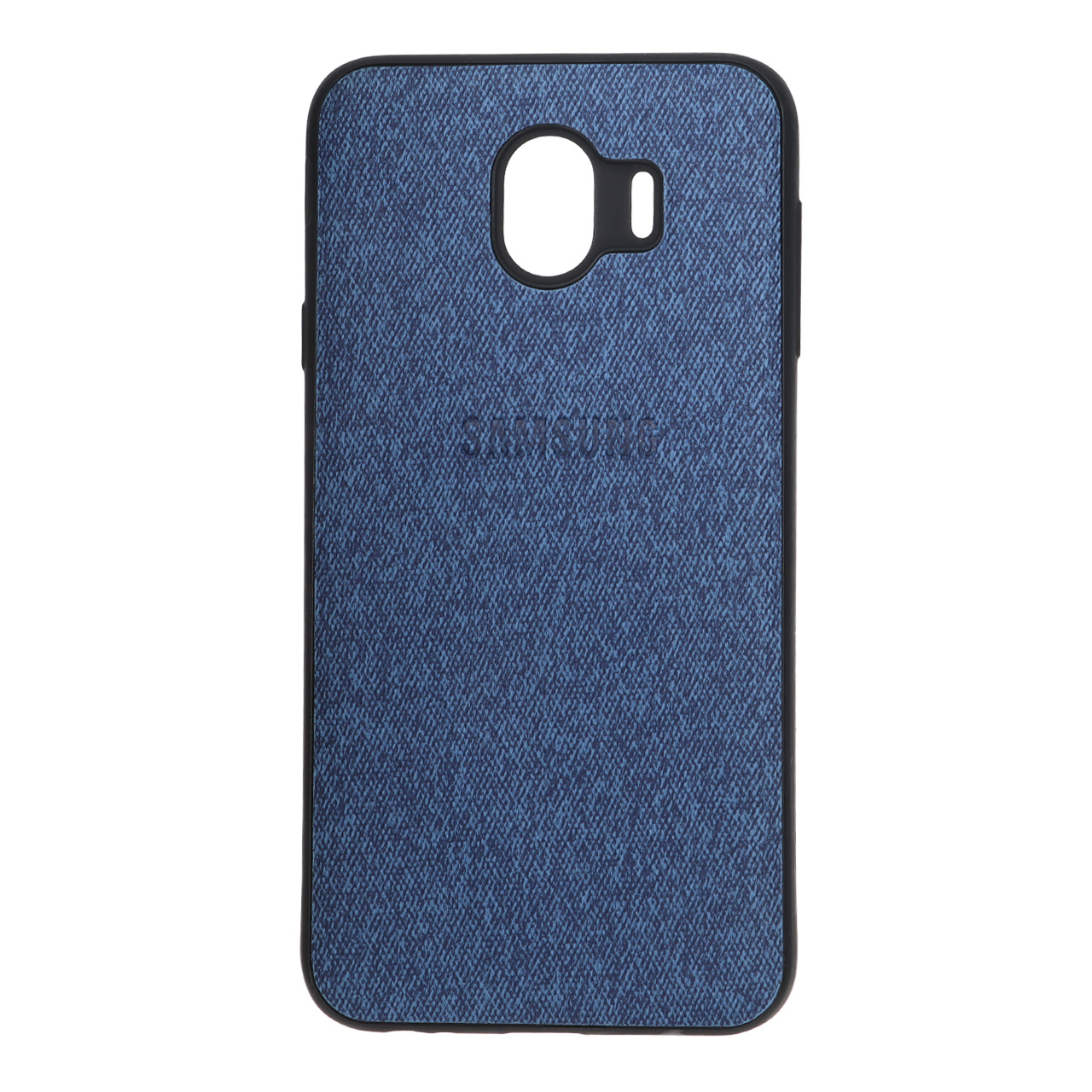 4588446 قاب طرح پارچه لوگودار Samsung Galaxy J4 / J400 - آبی - تصویر 1