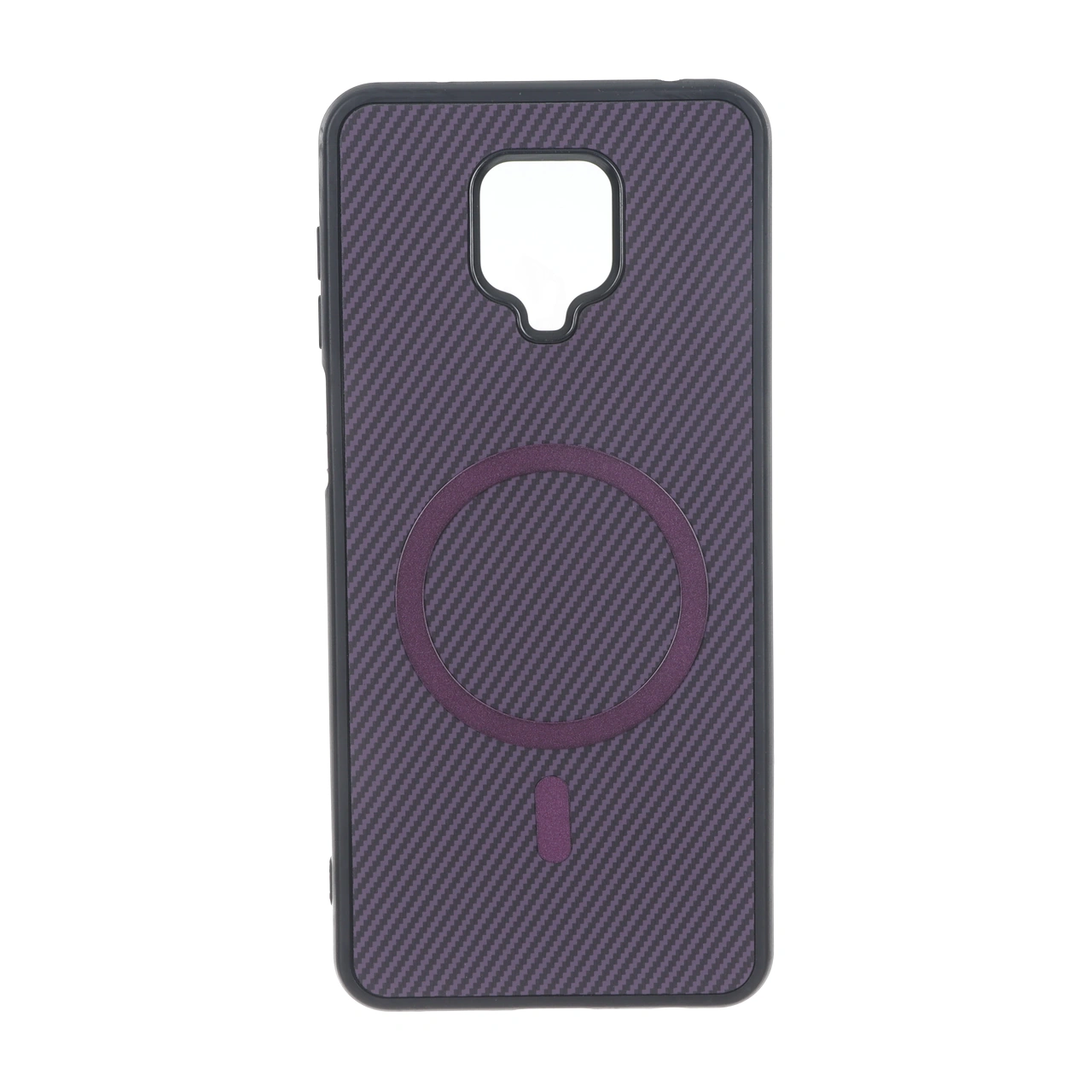 4620478 قاب هاشور MagSafe فلزی Xiaomi Redmi Note 9S / Redmi Note 9 Pro / Redmi Note 9 Pro Max - بنفش - تصویر 1