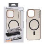 قاب اورجینال Syndee پشت مات MagSafe مدل Apple iPhone 15 / iPhone 14 / iPhone 13 - مشکی (پک دار)