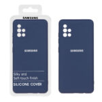قاب نیو سیلیکون محافظ لنزدار RFF مدل Samsung Galaxy A51 / M40s - سرمه ای (پک دار)