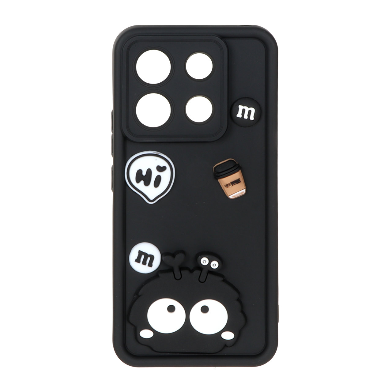 1375722 قاب Solid Case عروسک برجسته Baby مدل Xiaomi Redmi Note 13 Pro 5G / Poco X6 5G - مشکی - MPS - تصویر 1