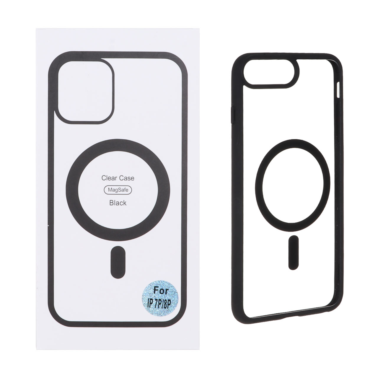 1399748 قاب شفاف Apple iPhone 7 Plus / iPhone 8 Plus با قابلیت شارژ MagSafe - مشکی (پک دار) - تصویر 1