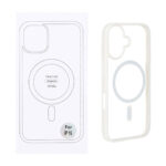 قاب شفاف Apple iPhone 16 با قابلیت شارژ MagSafe - سفید (پک دار)