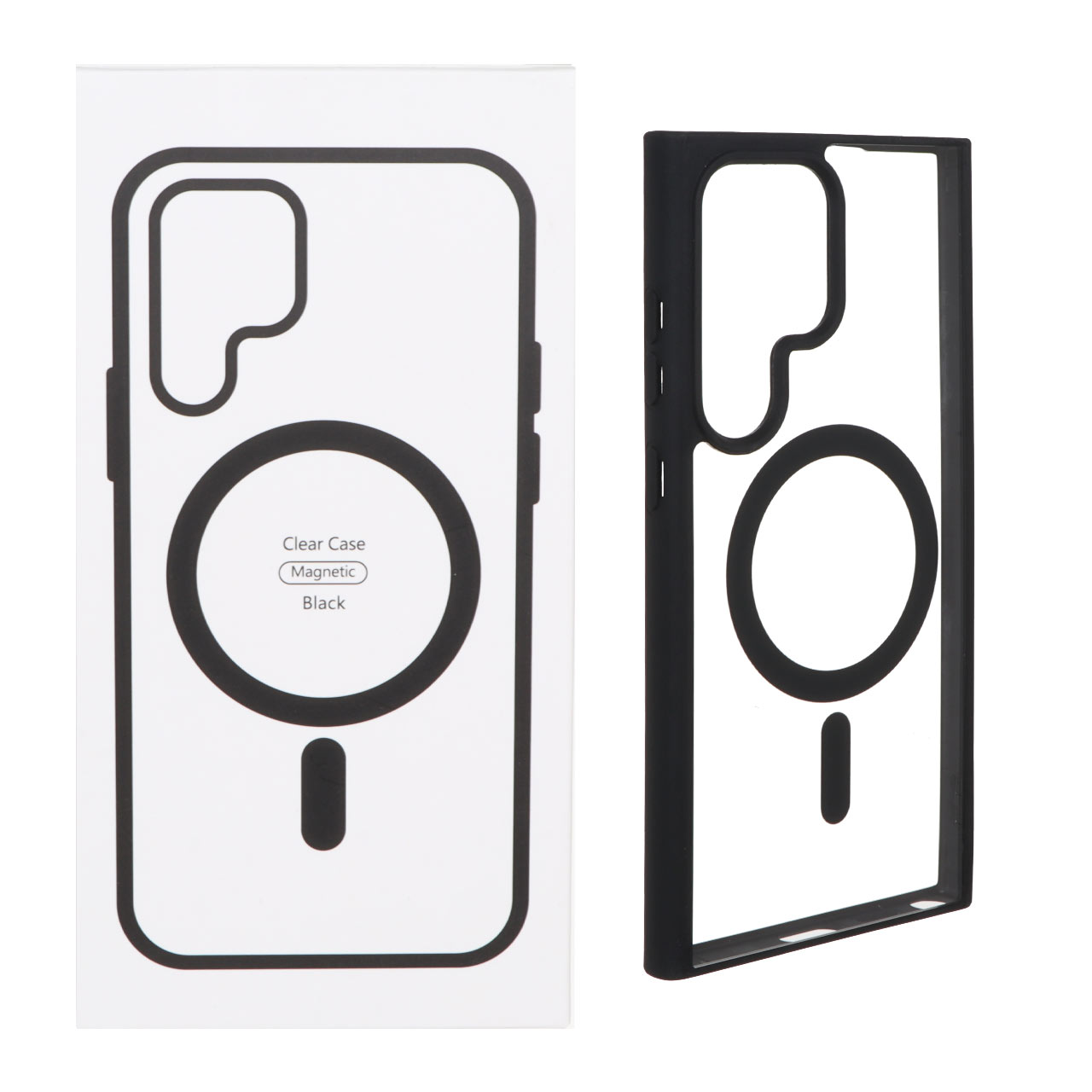 1455992 قاب شفاف Samsung Galaxy S24 Ultra با قابلیت شارژ MagSafe - مشکی (پک دار) - تصویر 1