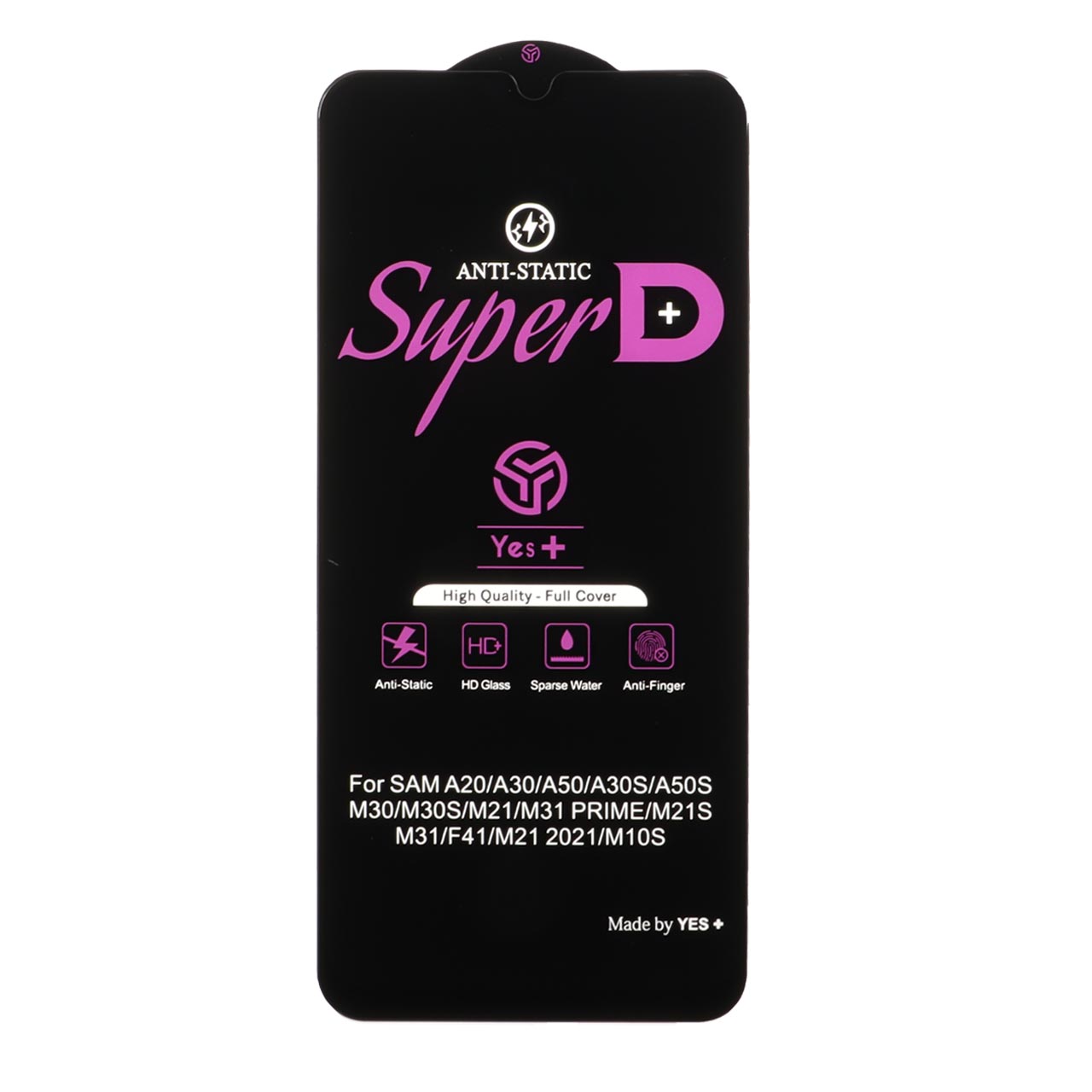 1513174 محافظ صفحه نمایش شیشه ای Super D Anti Static Yes Plus مدل Samsung Galaxy A20 / A30 / A30S / A50 / A50S / M10S / M21 / M21S / M30 / M30S / M31 / Redmi Note 7 / Note 7 pro / Note 7s / Honor 9a / Y6p - تصویر 1