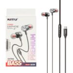 هندزفری باسیم Nitu Type-C مدل NE63 - مشکی (گارانتی 6 ماه تعویض نیکان همراه)