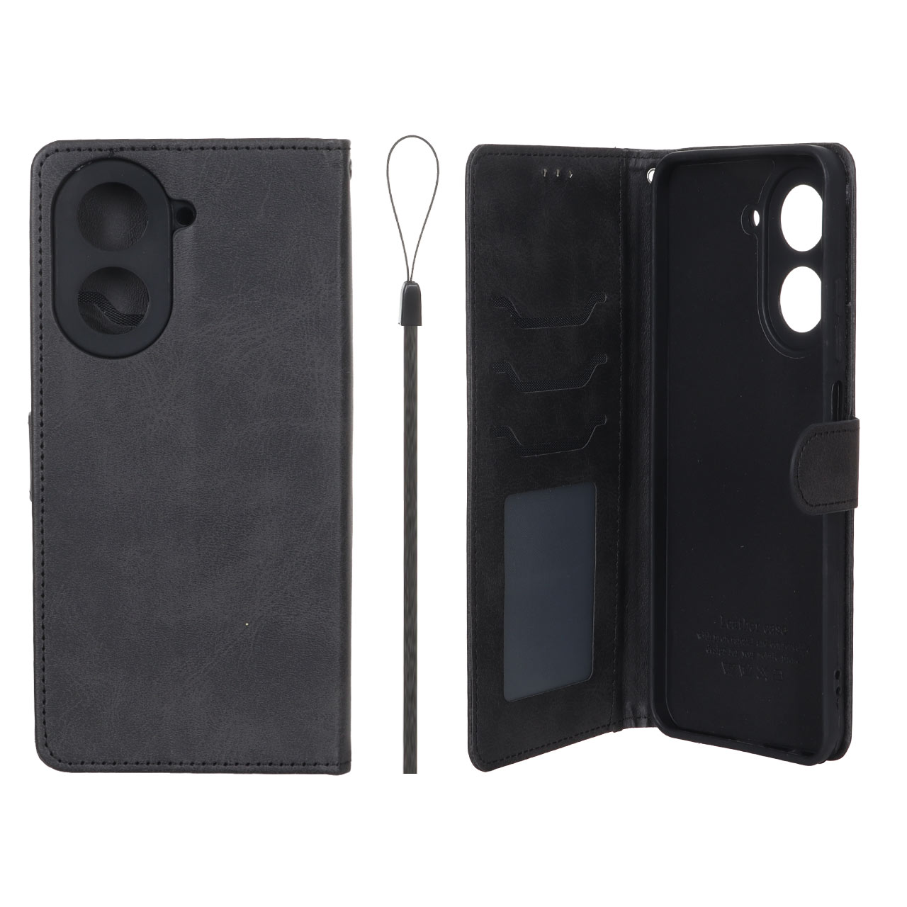 4580618 کیف موبایل مگنتی درجه یک داخل خز MNC Plus مدل Xiaomi Redmi A5 / Poco C71 - مشکی - تصویر 1