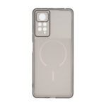 قاب ژله ای شفاف مستطیلی طرح مگ سیف محافظ لنزدار Xiaomi Redmi Note 12 Pro 4G / Redmi Note 11 Pro - مشکی