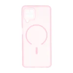 قاب ژله ای مات طرح مگ سیف Power محافظ لنزدار Samsung Galaxy A22 4G / M22 / M32 4G / F22 - صورتی