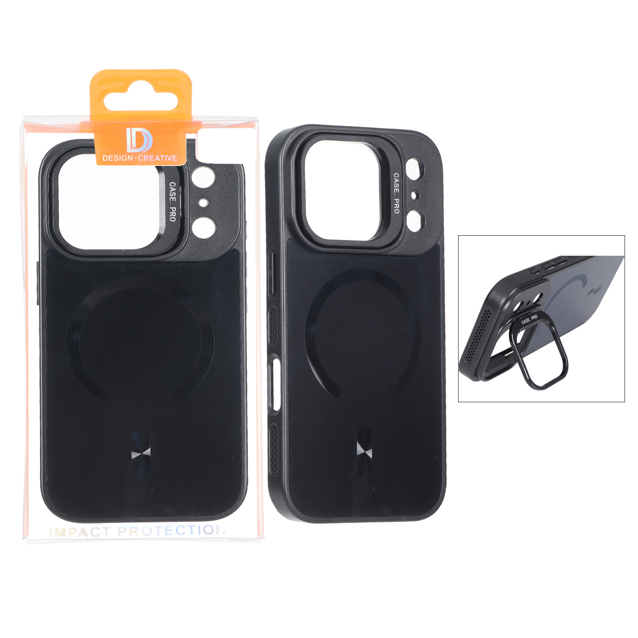 4632546 قاب اورجینال PVD Case Pro استندشو MagSafe مدل Apple iPhone 17 Pro - مشکی (پک دار) - تصویر 1