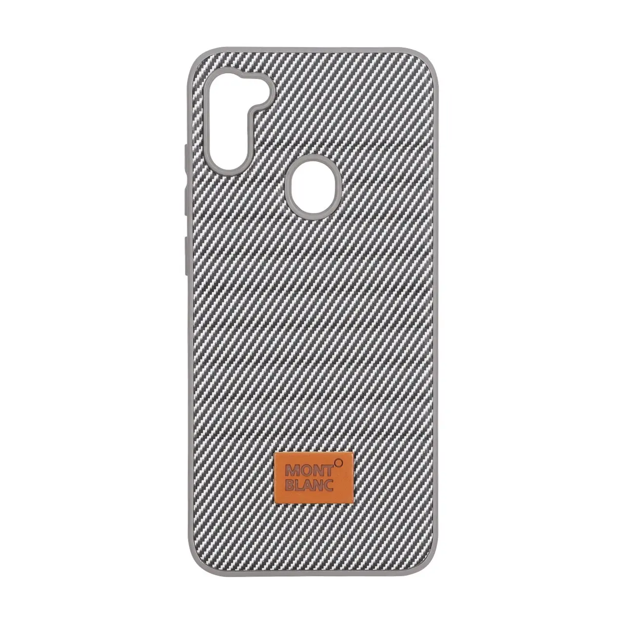 4633732 قاب Mont Blanc پافری طرح هاشور Samsung Galaxy A11 / M11 - خاکستری کد 1 - تصویر 1