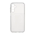 قاب ژله ای شفاف مستطیلی طرح مگ سیف محافظ لنزدار Samsung Galaxy A15 - مشکی
