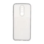 قاب ژله ای شفاف مستطیلی طرح مگ سیف محافظ لنزدار Xiaomi Redmi 8 - مشکی