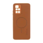 قاب Puloka جیر طرح مگ سیف Slim محافظ لنزدار Xiaomi Redmi 10 / Redmi 10 Prime - قهوه ای روشن