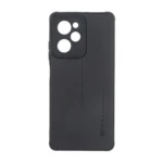 قاب Puloka طرح چرم دوخت دار محافظ لنزدار Xiaomi Poco X5 Pro 5G - مشکی