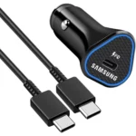 شارژر فندکی فست PD و فست تک پورت Samsung مدل YSC0502 به همراه کابل شارژ Type-C To Type-C - مشکی - YSP - تصویر 3