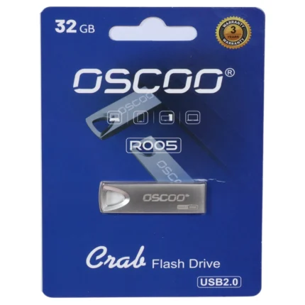 فلش مموری OSCOO USB2.0 مدل R005 ظرفیت 32 گیگابایت - نقره ای (گارانتی سورین)