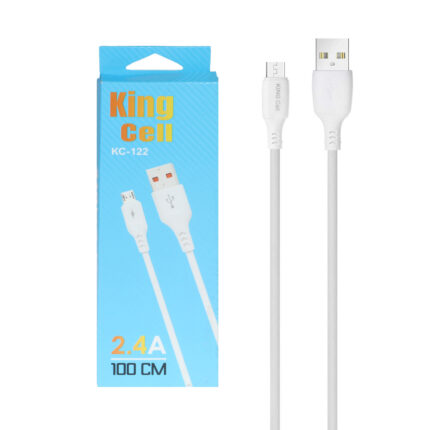 کابل شارژ فست اندروید King Cell مدل KC-122 - سفید - ARY