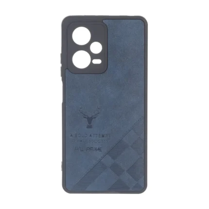 قاب طرح چرم گوزنی Pal Prime مدل Xiaomi Redmi Note 12 Pro 5G - سرمه ای