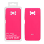 قاب سیلیکونی پاک کنی اورجینال درجه یک Xiaomi Poco X3 / Poco X3 Pro / Poco X3 NFC - صورتی فانتزی (پک دار)