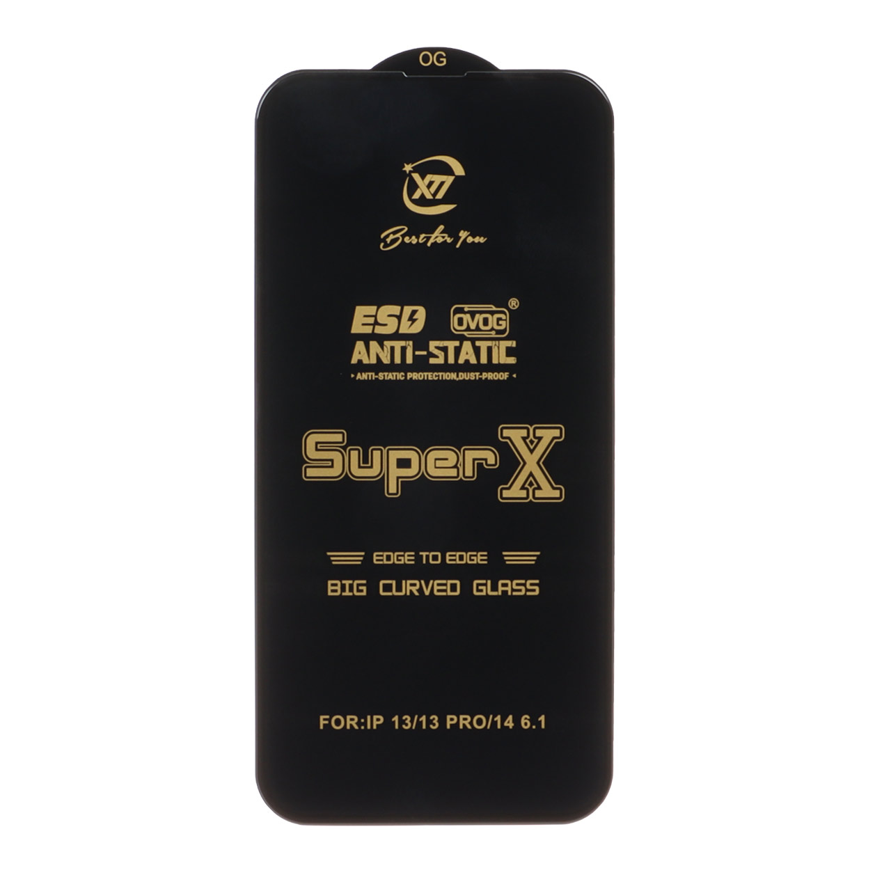 1034330 محافظ صفحه نمایش آنتی استاتیک Full Cover Super X مدل Apple iPhone 13 / iPhone 13 Pro / iPhone 14 / 16e - تصویر 1