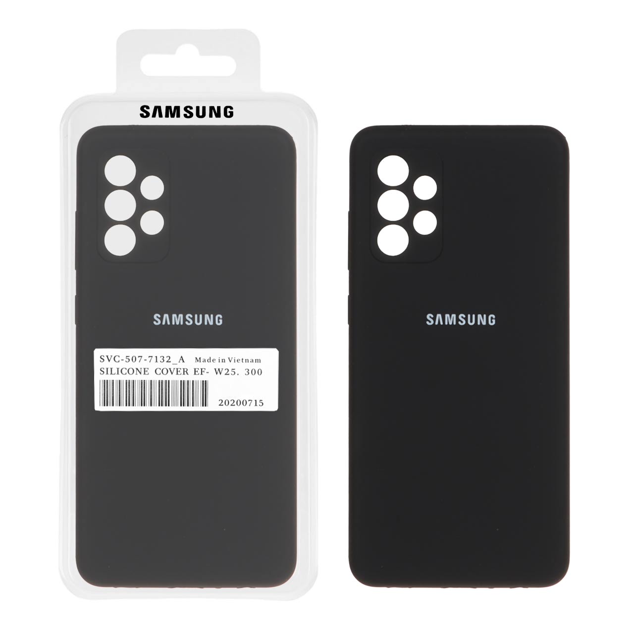 1114454 قاب سیلیکونی پاک کنی اورجینال درجه یک Samsung Galaxy A72 - مشکی (پک اصلی) - تصویر 1