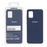قاب سیلیکونی پاک کنی اورجینال درجه یک Samsung Galaxy A51 / M40s - سرمه ای (پک اصلی)