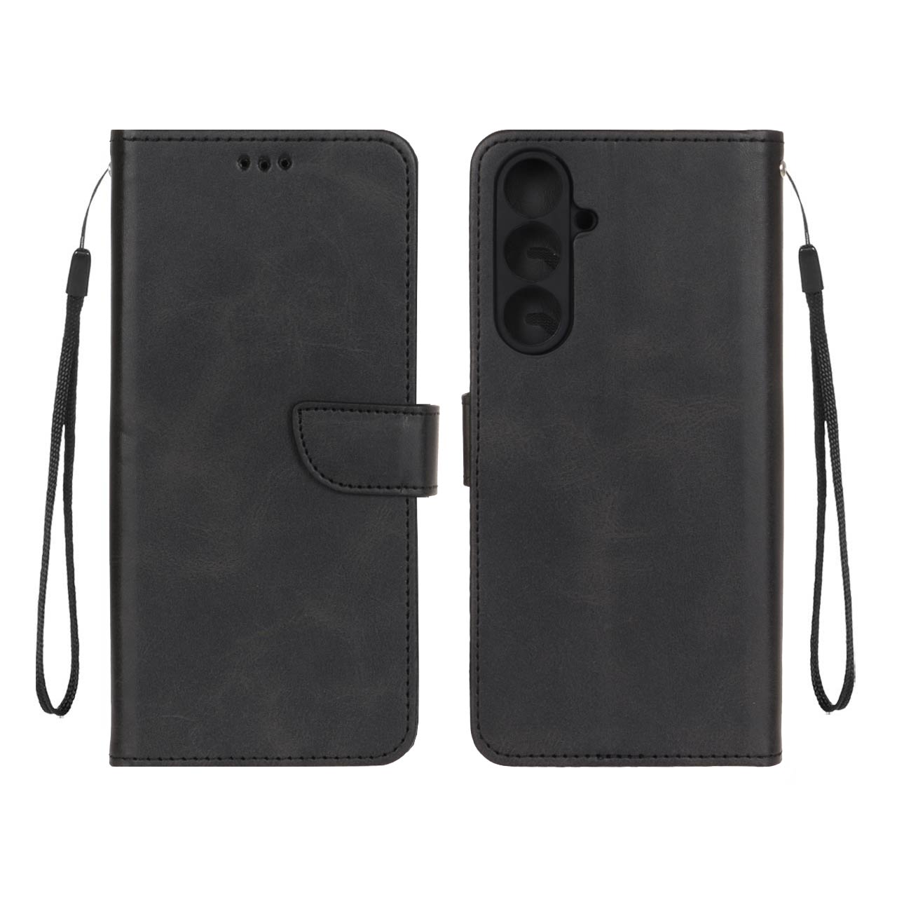 1328720 کیف چرمی موبایل مگنتی محافظ لنزدار Samsung Galaxy S24 FE - مشکی - تصویر 1