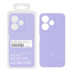 قاب سیلیکونی پاک کنی اورجینال درجه یک Xiaomi Redmi 13X / Redmi 13 4G / Poco M6 4G - یاسی (پک دار)