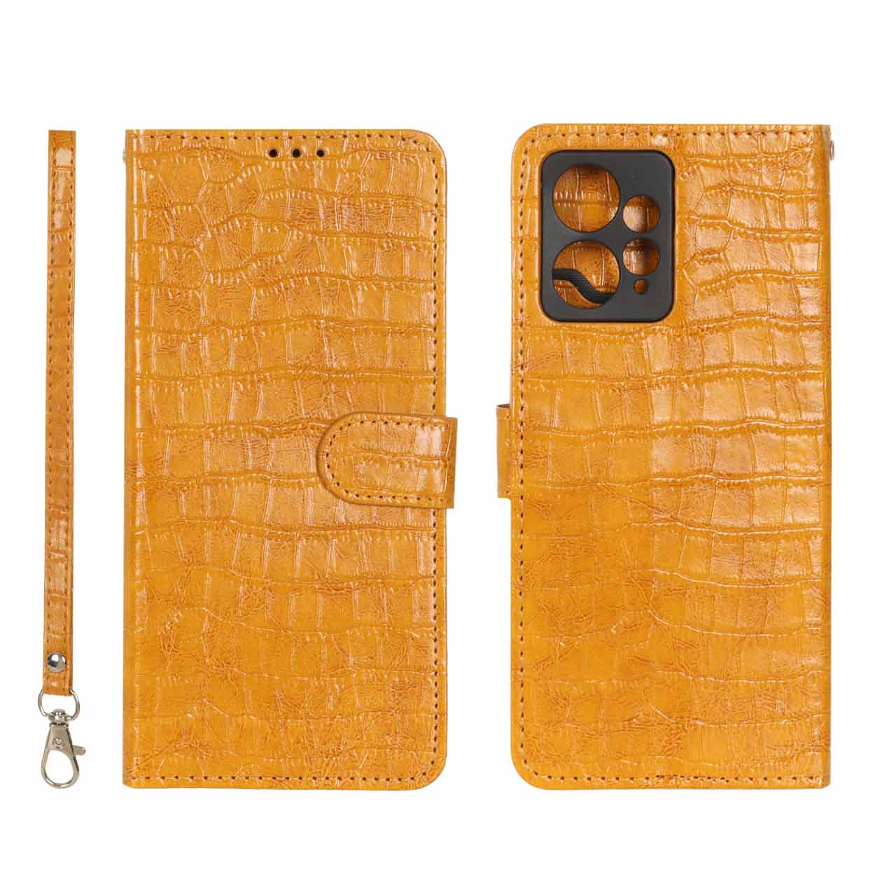 1389534 کیف موبایل مگنتی کروکو MNC مدل Xiaomi Redmi Note 12 4G - عسلی - تصویر 1