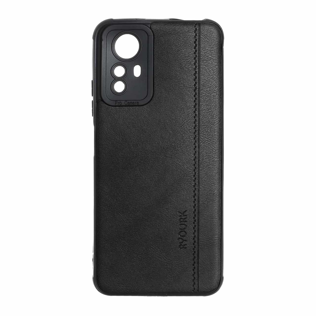 1512384 قاب طرح چرم RYOURK مدل Xiaomi Redmi Note 12S - مشکی - تصویر 1