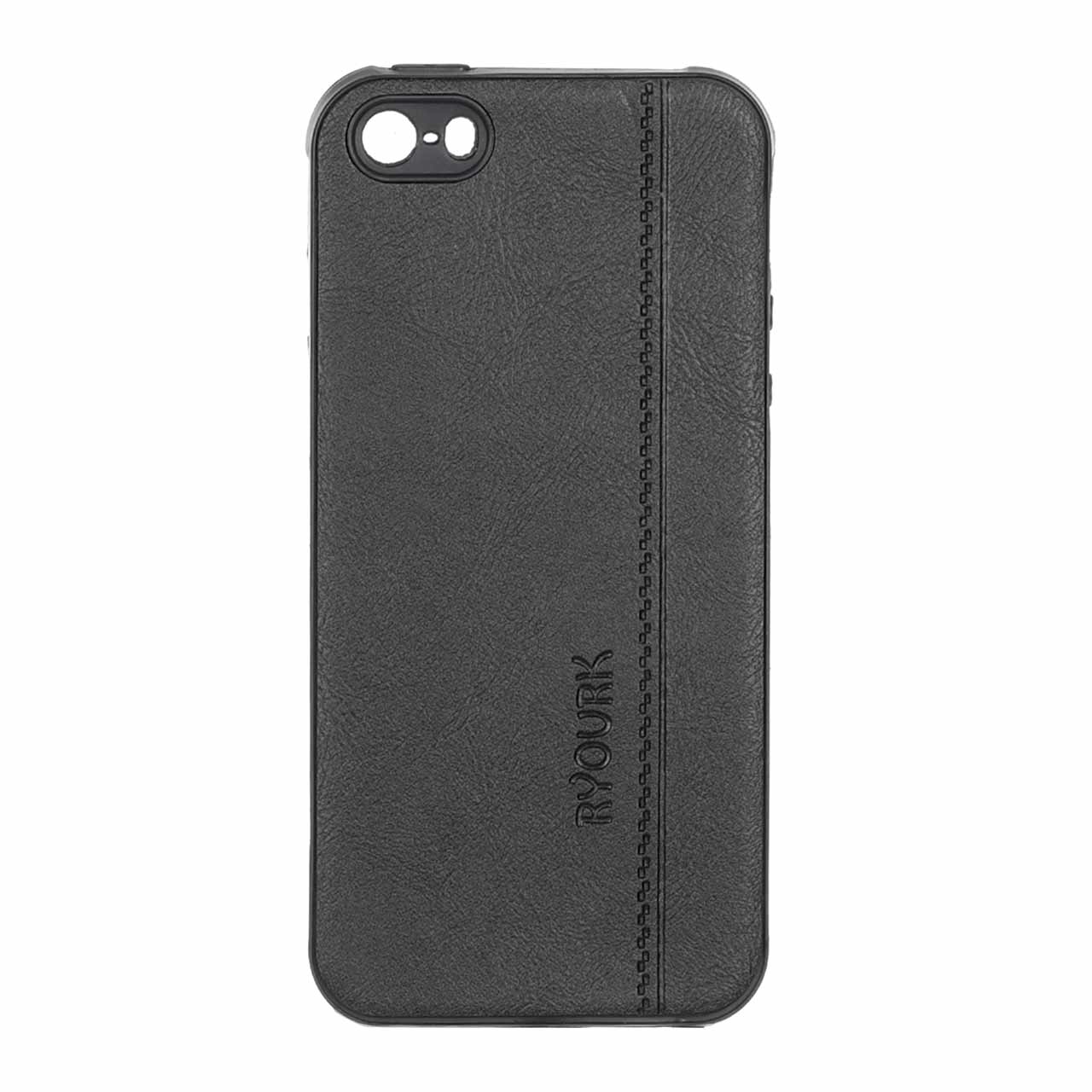 1512676 قاب طرح چرم RYOURK مدل Apple iPhone 5 / iPhone 5S - مشکی - تصویر 1