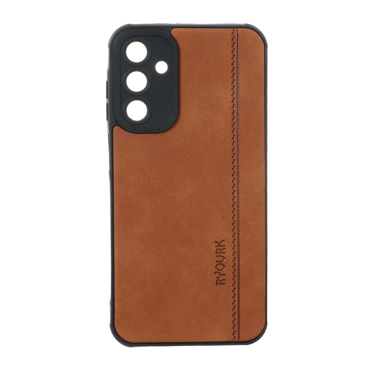 1573324 قاب طرح چرم RYOURK مدل Samsung Galaxy A15 - عسلی - تصویر 1