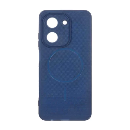 قاب شطرنجی طرح مگ سیف محافظ لنزدار Xiaomi Redmi A5 / Poco C71 - سرمه ای