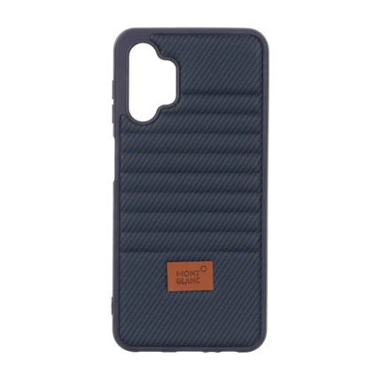 قاب Mont Blanc پافری طرح هاشور Samsung Galaxy A13 4G / A13 5G / A04s / M13 4G / M23 / F13 - سرمه ای