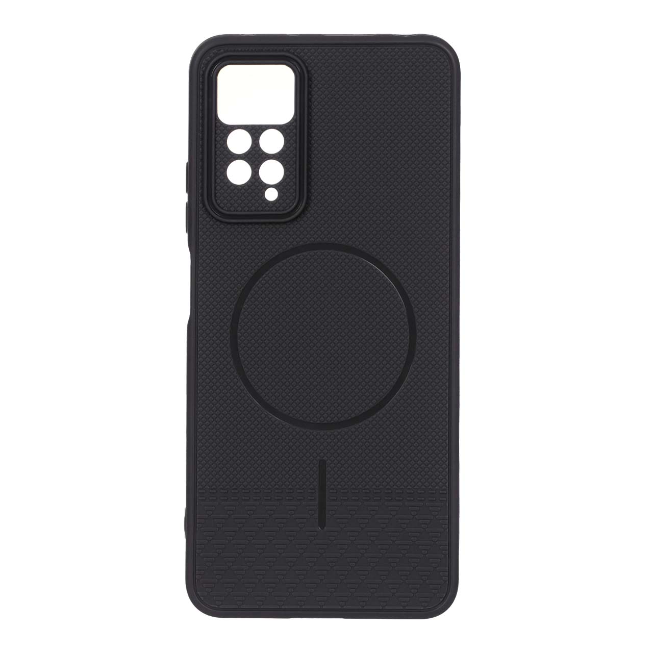 1645098 قاب شطرنجی طرح مگ سیف محافظ لنزدار Xiaomi Redmi Note 12 Pro 4G / Redmi Note 11 Pro - مشکی - تصویر 1