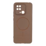 قاب شطرنجی طرح مگ سیف محافظ لنزدار Xiaomi Redmi 10C / Redmi 10 Power / Poco C40 - قهوه ای