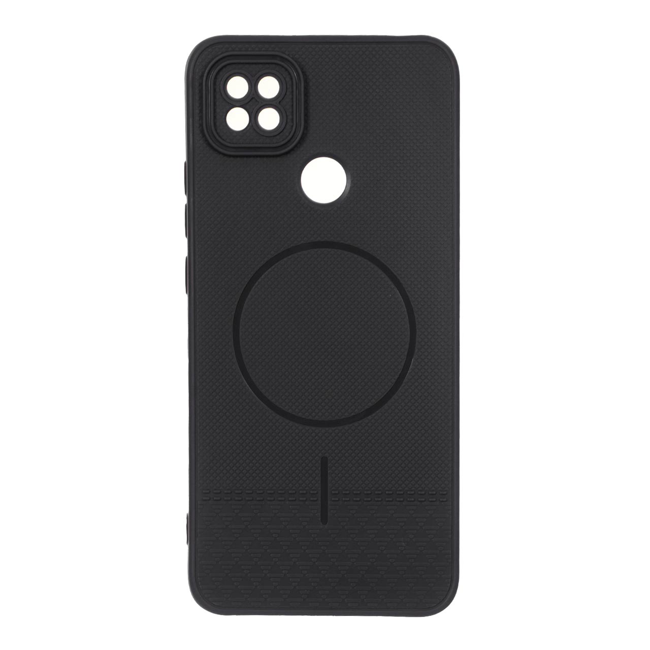 1646370 قاب شطرنجی طرح مگ سیف محافظ لنزدار Xiaomi Redmi 10A / Redmi 9C / Poco C31 - مشکی - تصویر 1