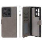 کیف موبایل مگنتی درجه یک داخل خز MNC Plus مدل Xiaomi Redmi Note 13 Pro 5G / Poco X6 5G - خاکستری