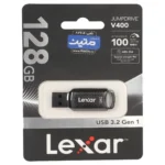 Lexar JUMPDRIVE V400 USB3.2 Flash Memory-128GB - (گارانتی متین) مشکی
