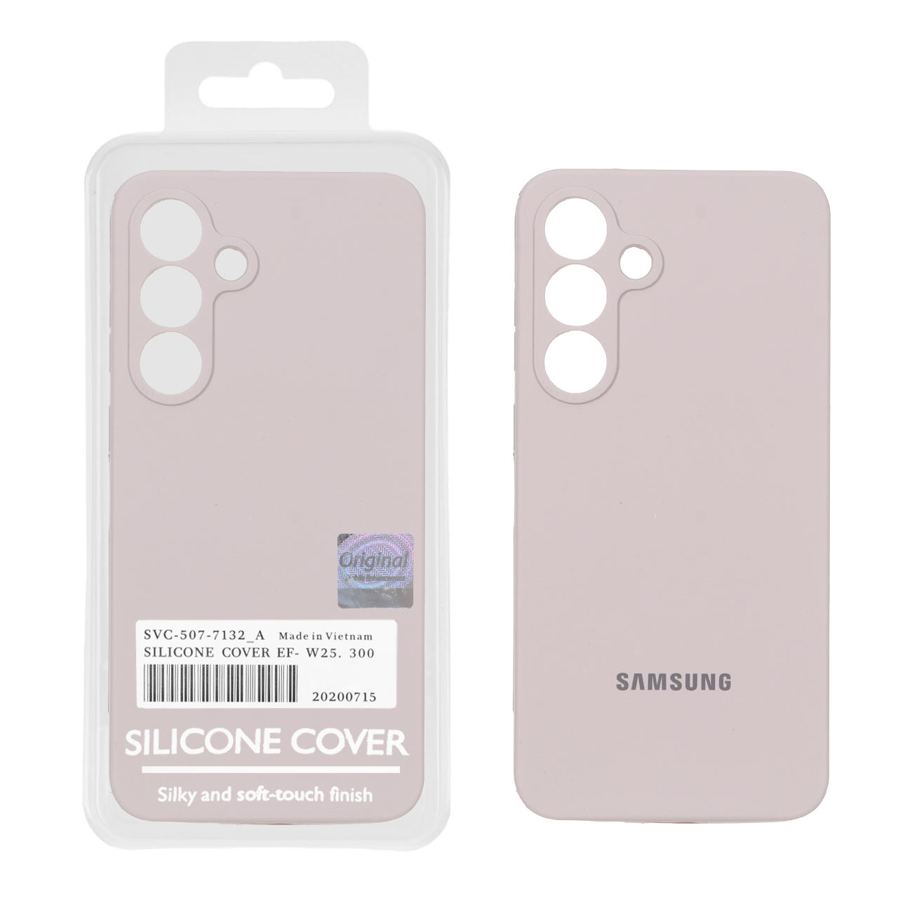 4575048 قاب سیلیکونی پاک کنی اورجینال Master Quality مدل Samsung Galaxy S25 FE - خاکی (پک دار) - تصویر 1