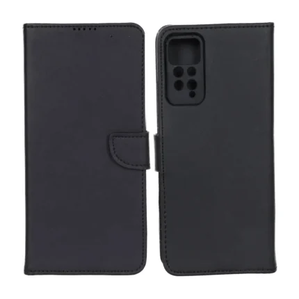 کیف چرمی موبایل مگنتی محافظ لنزدار KRF مدل Xiaomi Redmi Note 12 Pro 4G / Redmi Note 11 Pro - مشکی