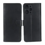 کیف چرمی موبایل مگنتی محافظ لنزدار KRF مدل Xiaomi Redmi 12 / Poco M6 Pro 5G - مشکی